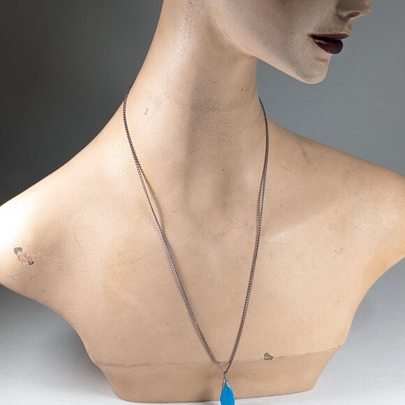 Turquoise stone necklace - Picture 3 of 6